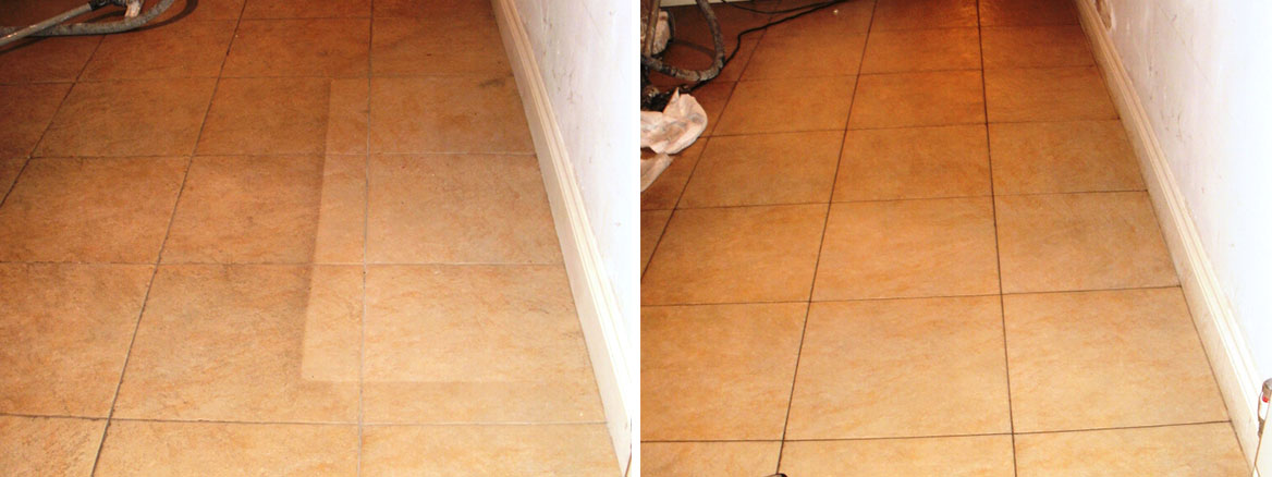 Ceramic Tiled Floor Cleaned in London W9