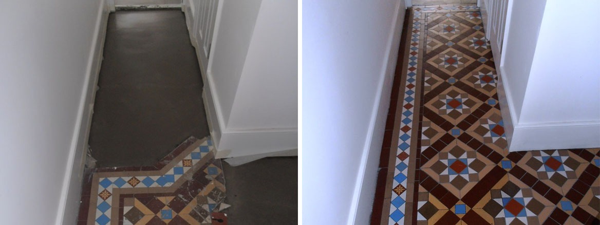 Original Victorian Tiled Hallway Extended and Refreshed in Sevenoaks