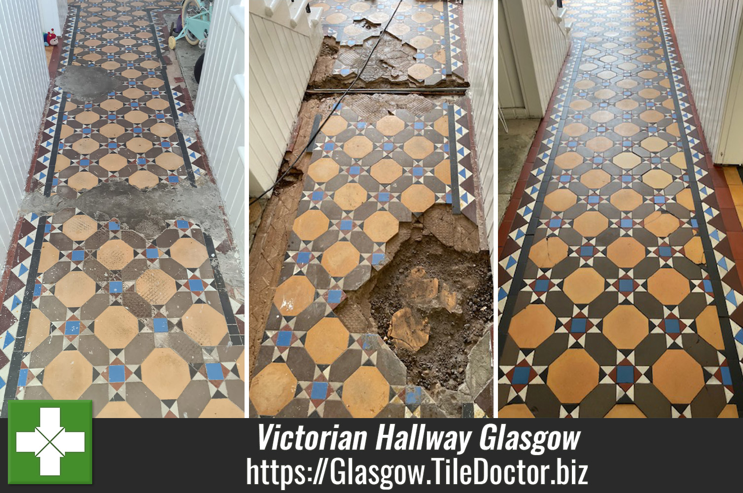 Damaged-Victorian-Hallway-Floor-Fully-Restored-in-Glasgow-West-End