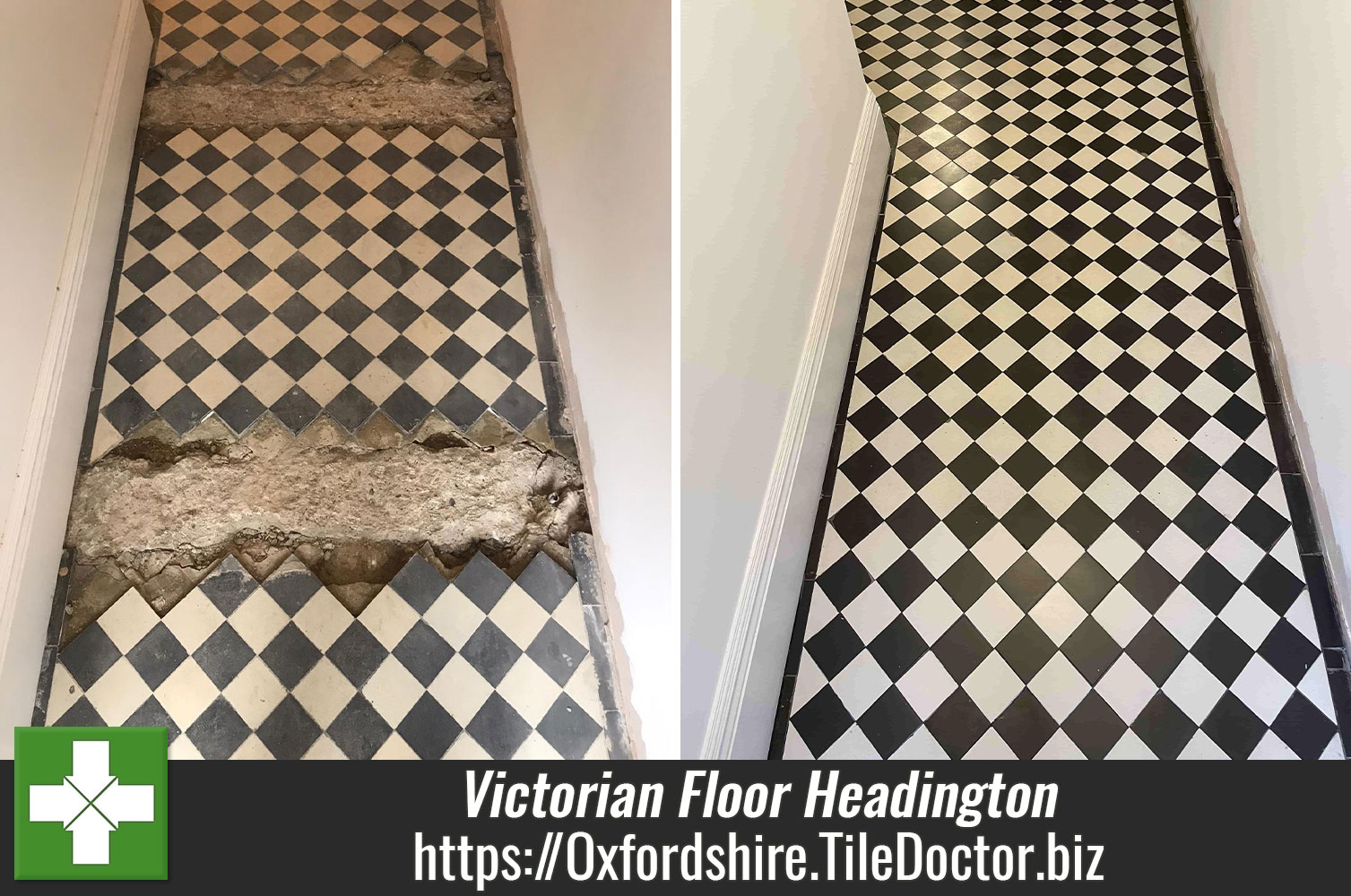 Restoring the Appearance of Original Victorian Floor Tiles with Diamond Burnishing Pads