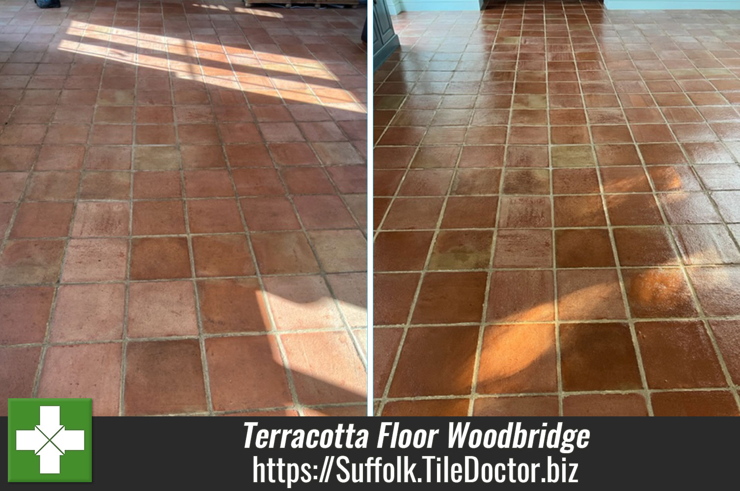 Deep Cleaning Terracotta Tile and Grout in a Woodbridge Kitchen