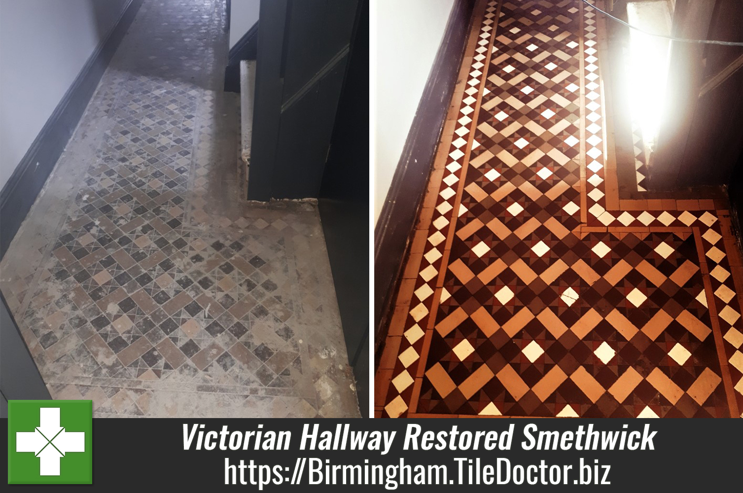 Full Victorian Hallway Floor Restoration for Property Developer in Smethwick