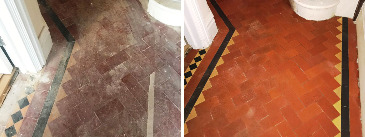 Old Victorian Tiled Hallway Renovated in Tooting