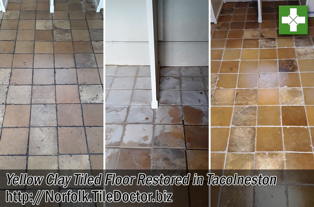 Renovating a Yellow Clay Tiled Floor in Tacolneston Village