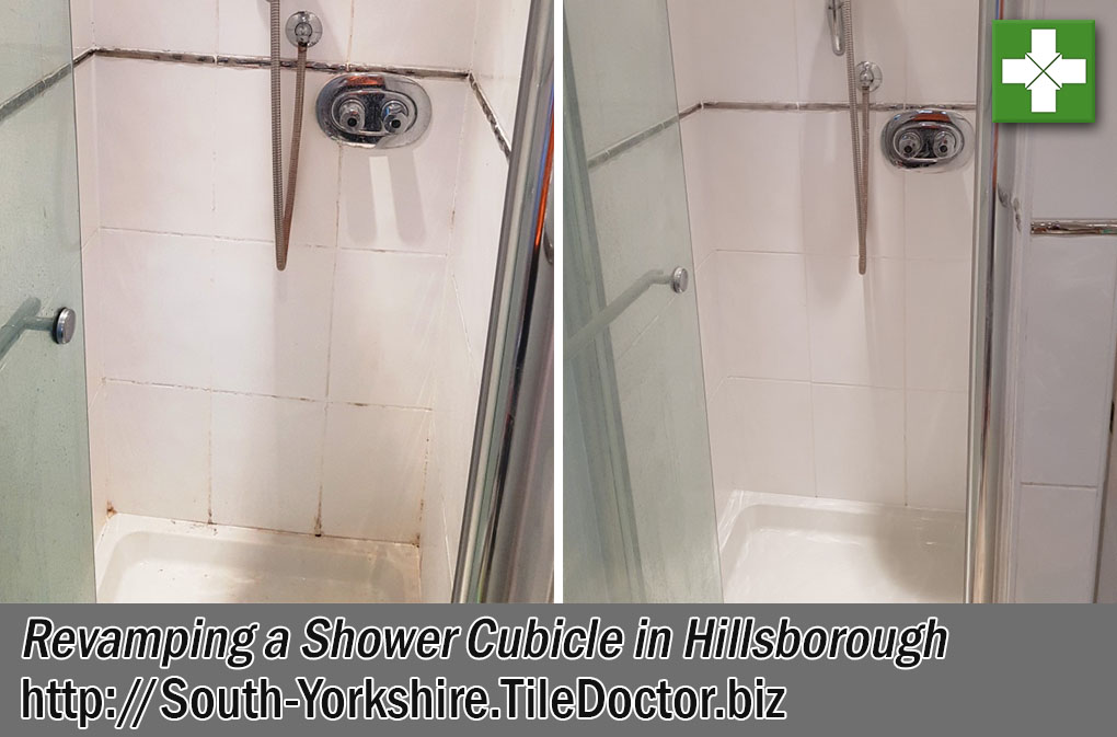 Ceramic Tiled Shower Cubicle Revamp in Hillsborough, Sheffield