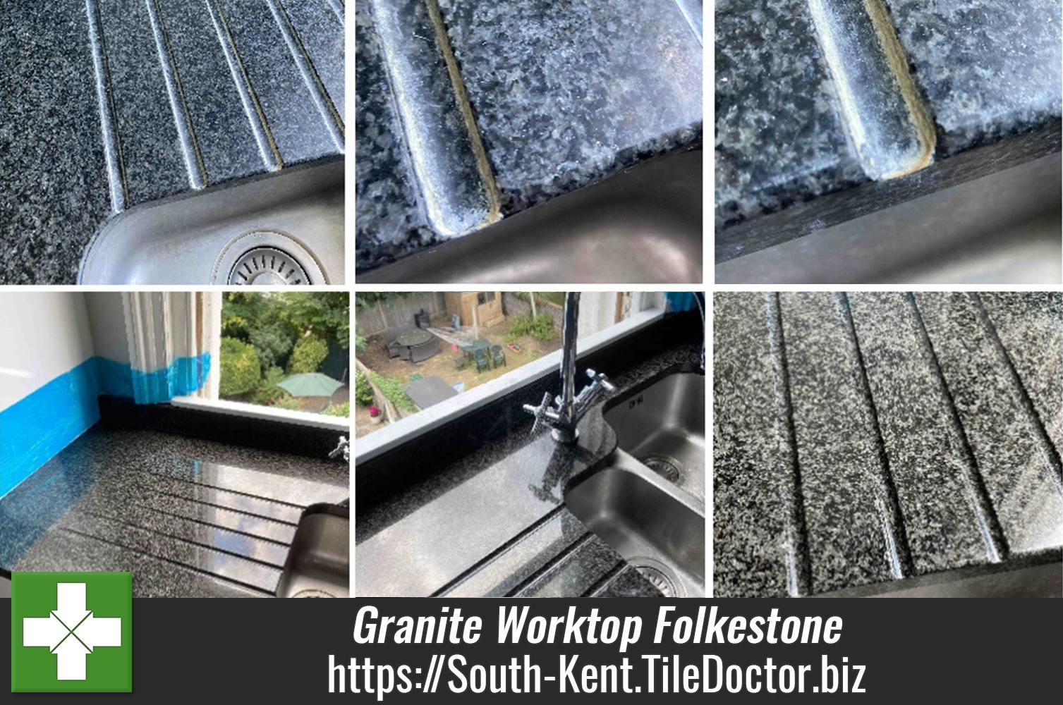 Removing Limescale from Granite Worktops in a Folkestone Kitchen