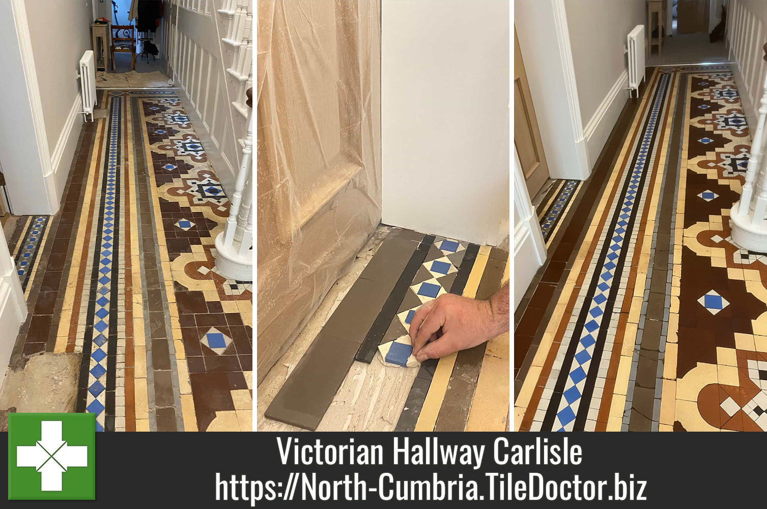 Low Moisture Cleaning of a Victorian Floor with the Tile Doctor Gel Cleaning System 