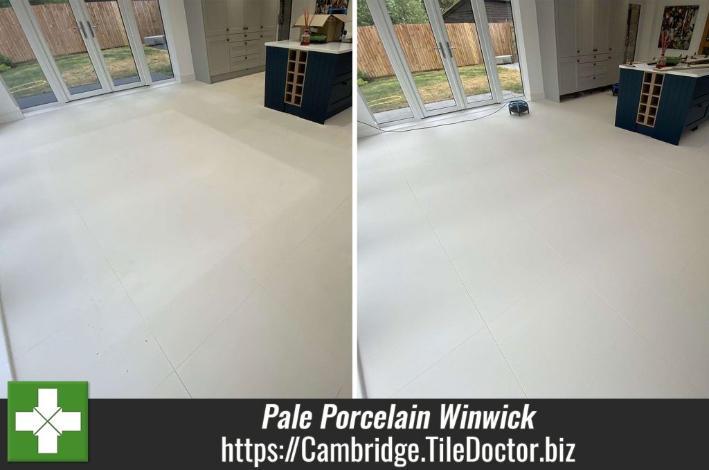 Removing Grout Haze from Porcelain Tiles with Tile Doctor Grout Clean