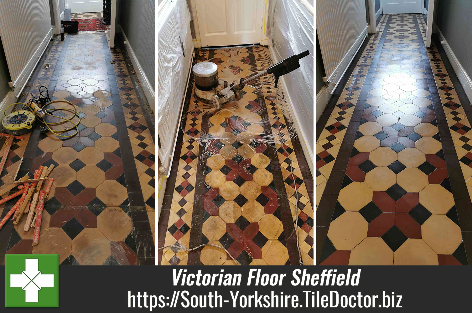 Removing Old Glue from Victorian Tiles in South Yorkshire with Remove and Go