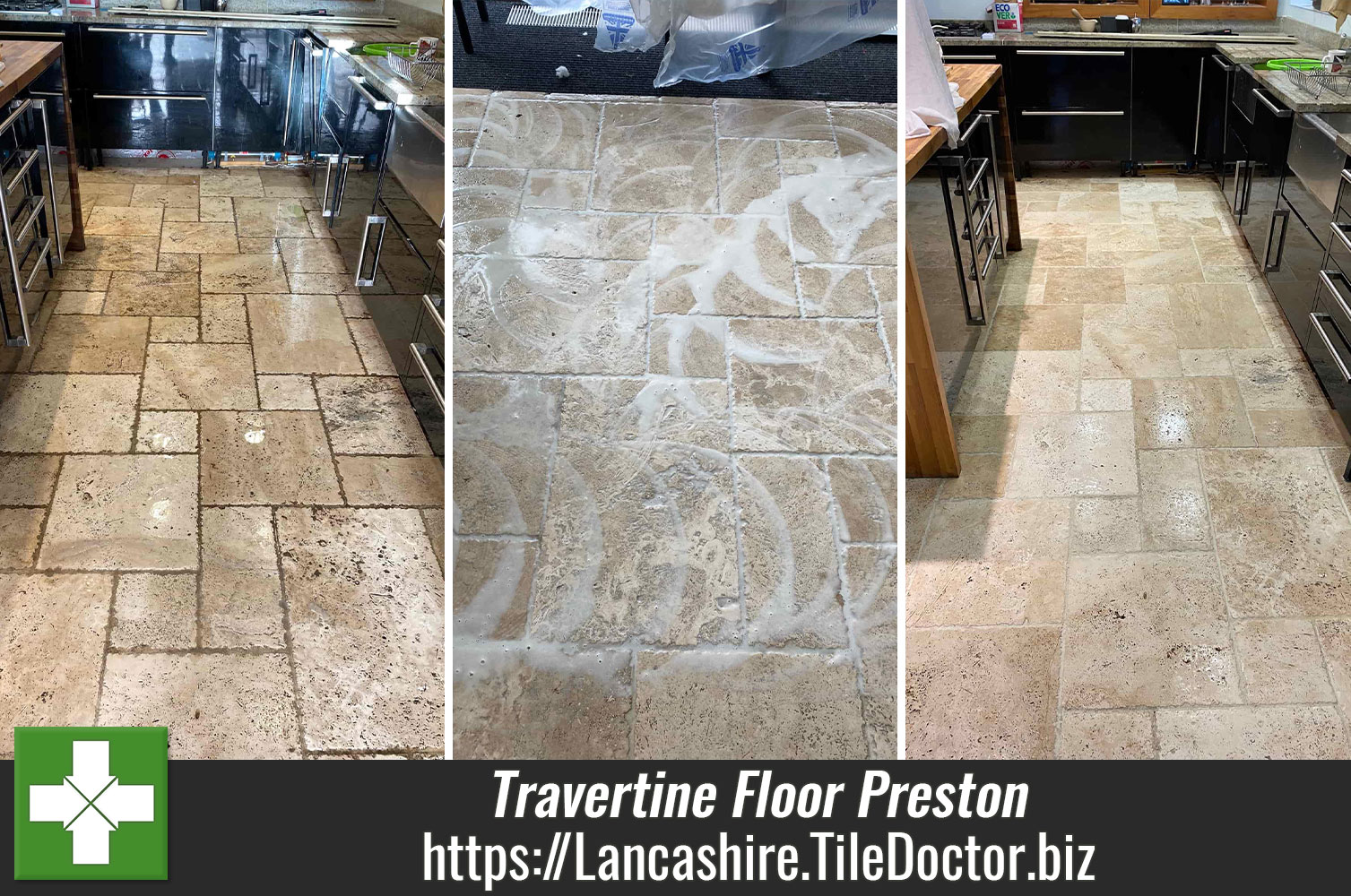 Honed-Travertine-Kitchen-Floor-Renovated-in-Preston