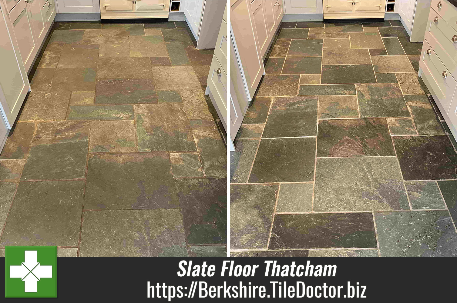 Semi-Riven-Brazilian-Slate-Kitchen-Floor-Before-After-Cleaning-Thatcham