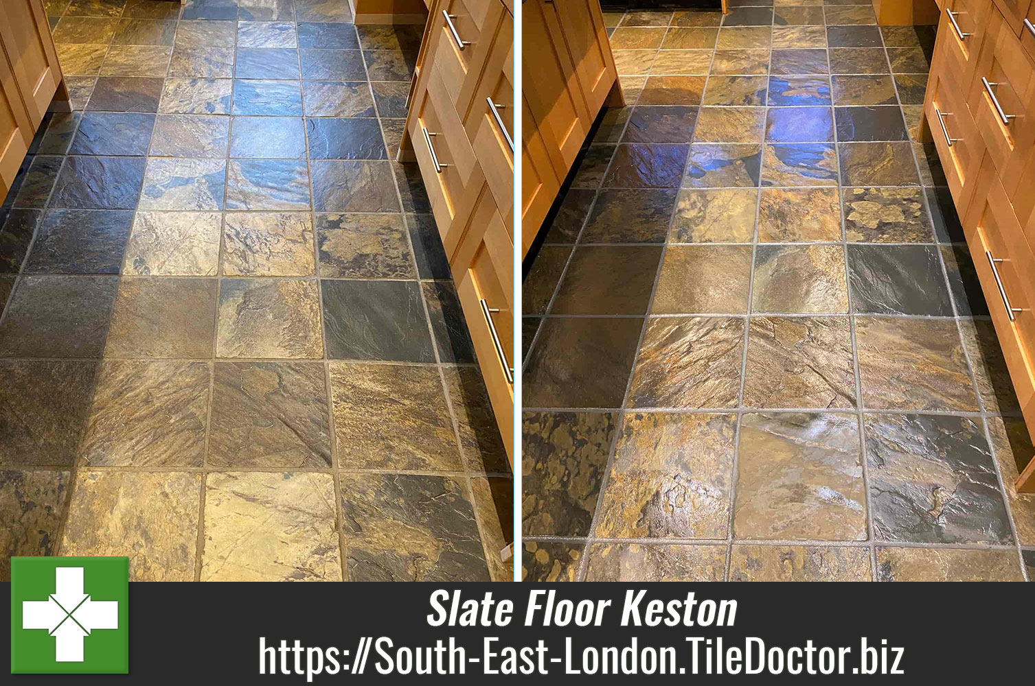 Achieving a Consistent Grout Colour by Applying Tile Doctor Grout Colourant to a South London Kitchen Floor