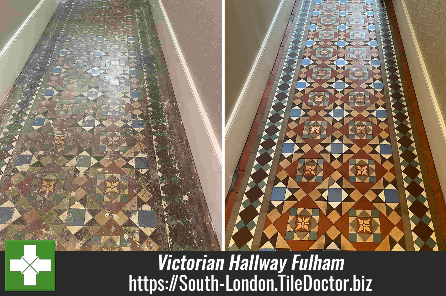 Tackling Stains on Victorian Tiles with Tile Doctor Remove and Go in Fulham