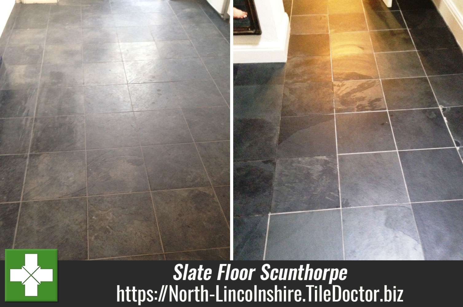 Stripping Sealer off a Slate Floor with Remove and Go in Scunthorpe