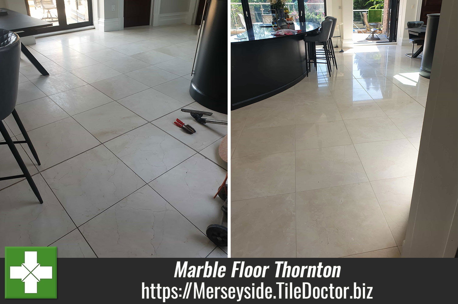 Achieving a Deep Shine on Polished Marble with Tile Doctor Burnishing Pads