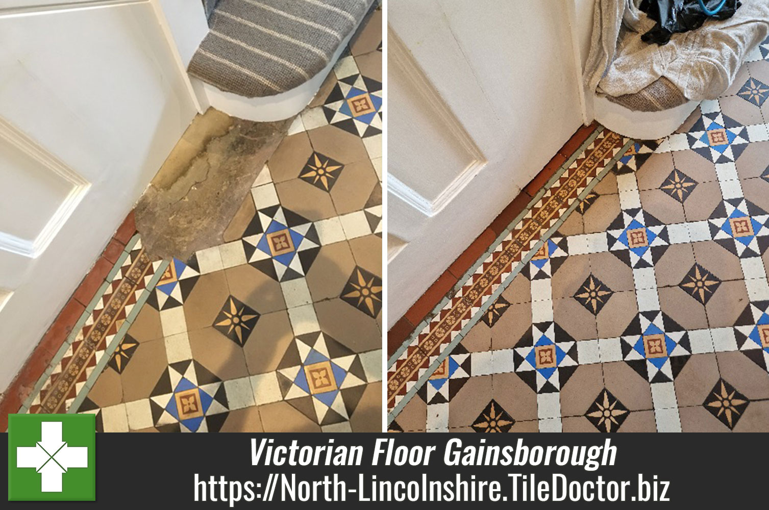 Achieving a Neutral PH on Victorian Tiles before Sealing in Gainsborough North-Lincolnshire
