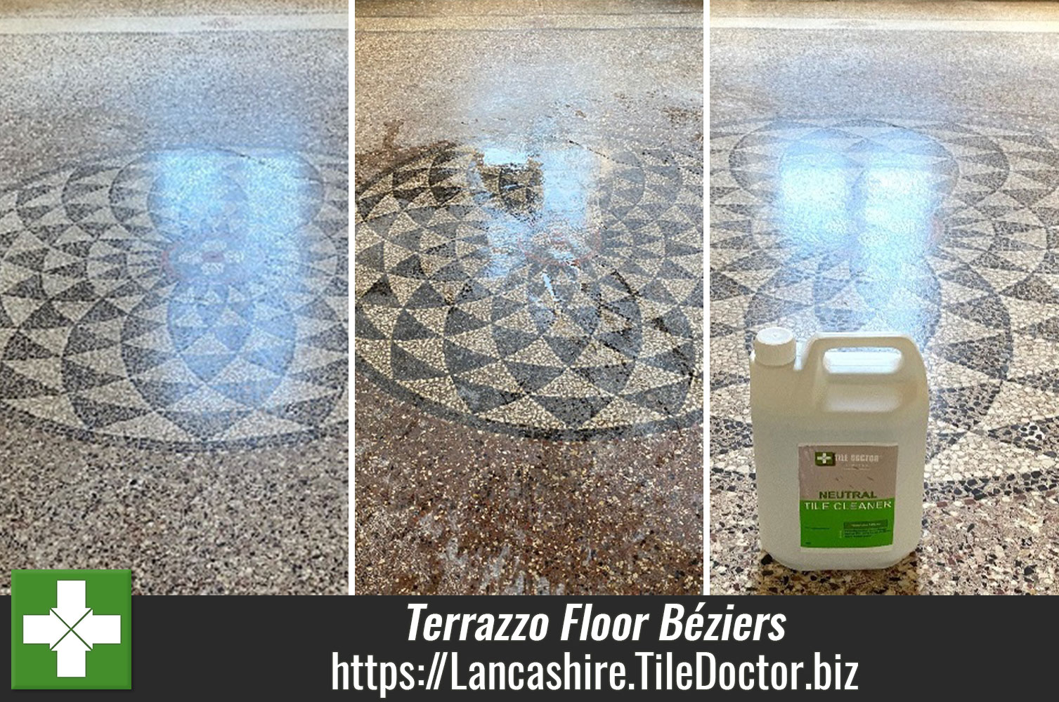 Tile Doctor Burnishing Pads Exported to the South of France for a Terrazzo Floor Renovation Project