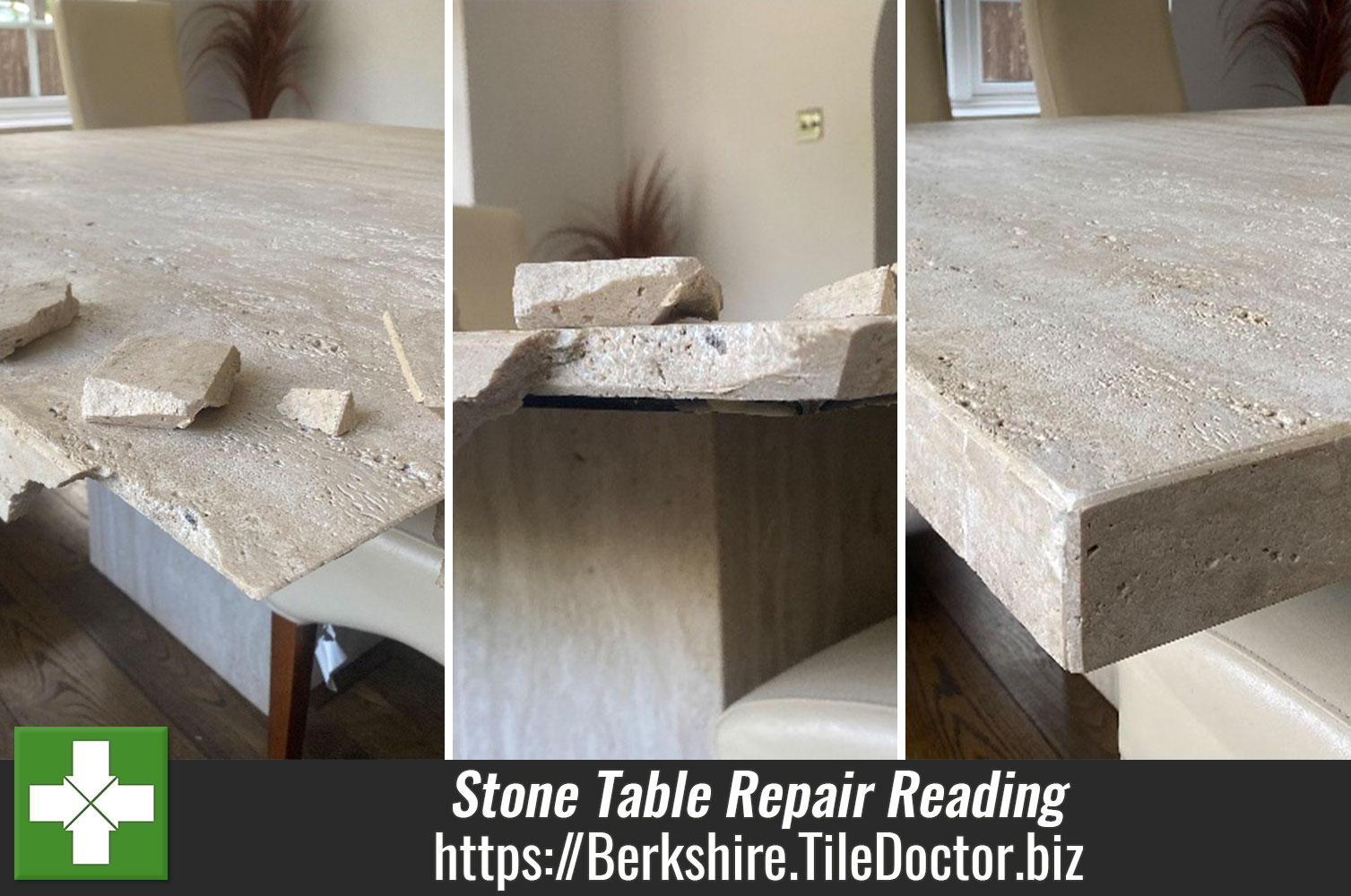 Sealing a Travertine Table with Ultra-Seal to achieve a Natural Look in Swallowfield Berkshire