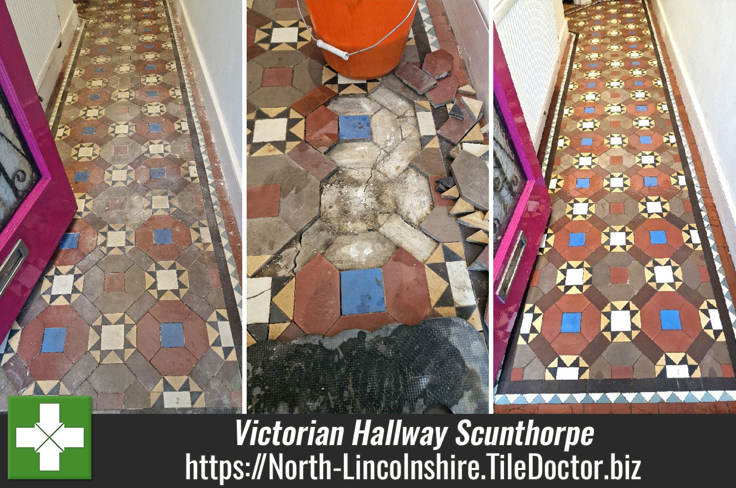 Victorian Hallway Floor Restoration Scunthorpe