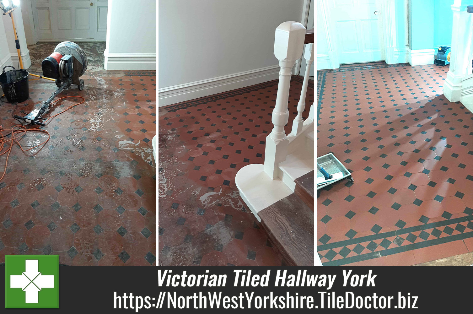 Victorian Tiled Hallway Floor Renovation York