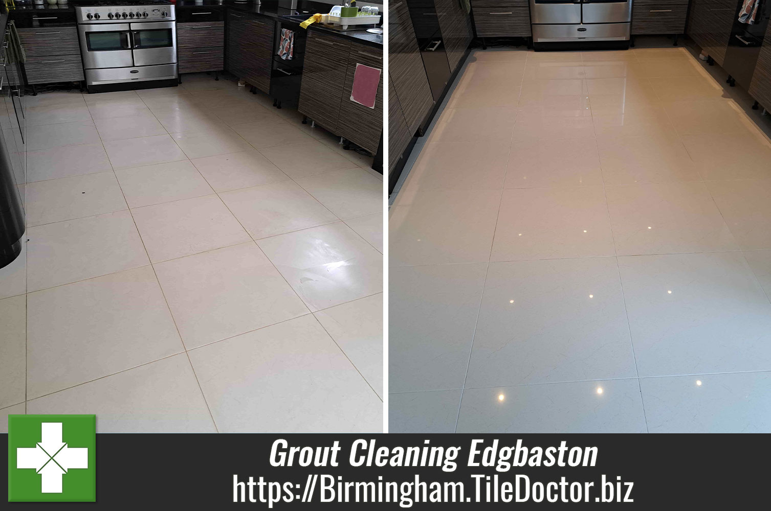 Deep Cleaning Dirty Grout with Tile Doctor Remove and Go in Edgbaston Birmingham