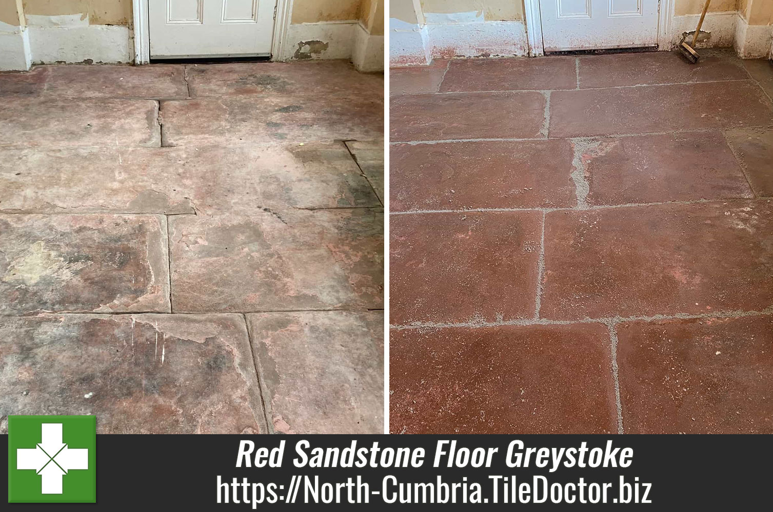 Adding another 200 Years of a Life to a Stone Floor in Greystoke Cumbria with Tile Doctor Milling Pads