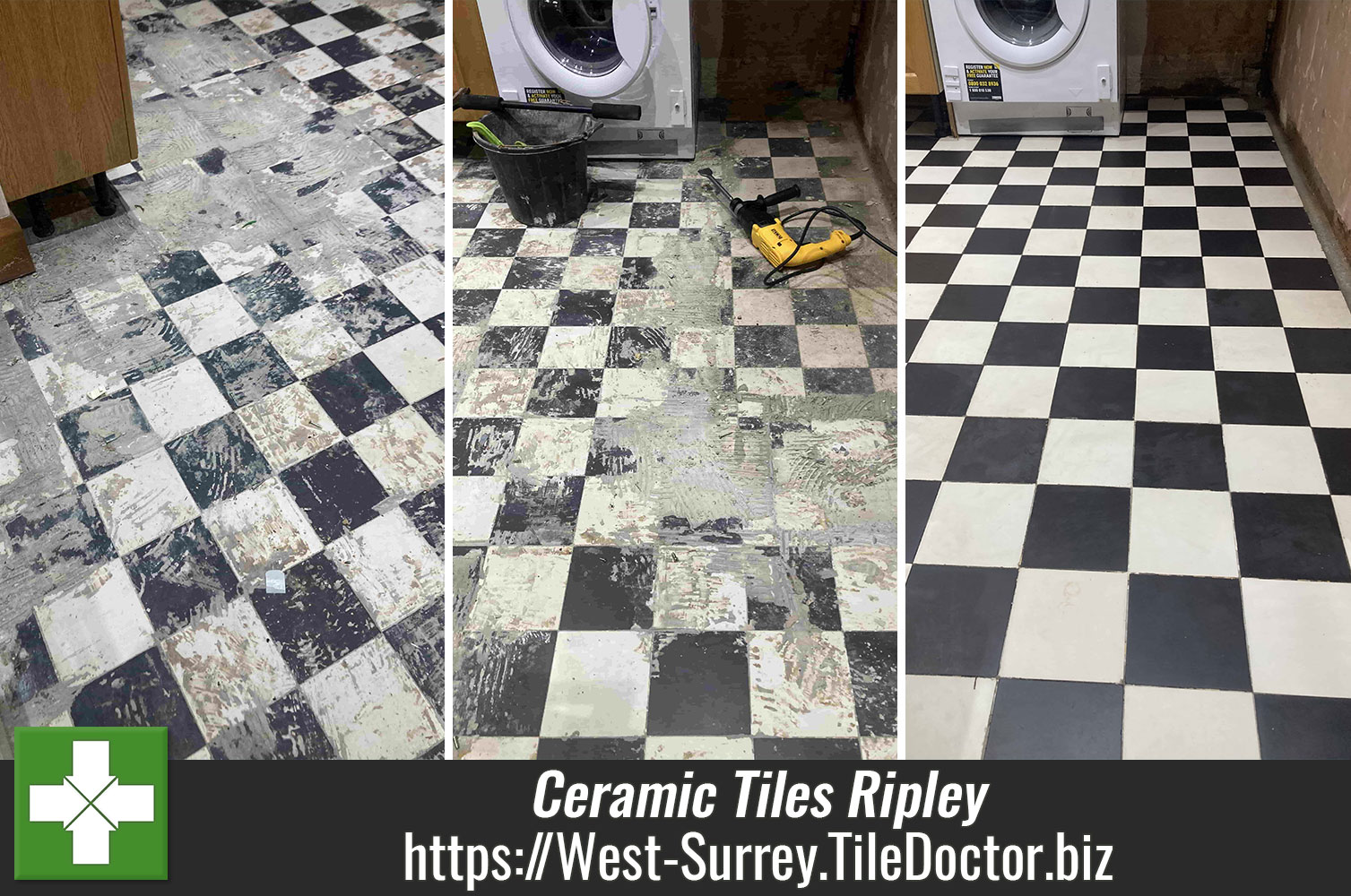 Removing Glue from Classic Ceramic Floor Tiles in Ripley Surrey