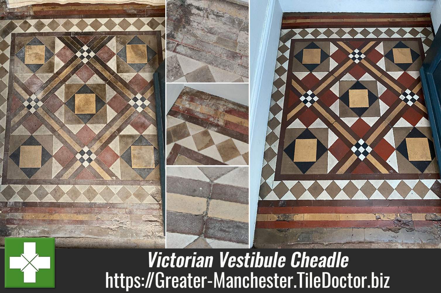 Victorian Tiled Vestibule Restoration Cheadle
