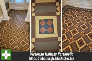 Victorian Tiled Hallway Restoration Portobello Edinburgh