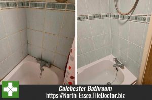 Ceramic Bathroom Tile and Grout Renovation Colchester