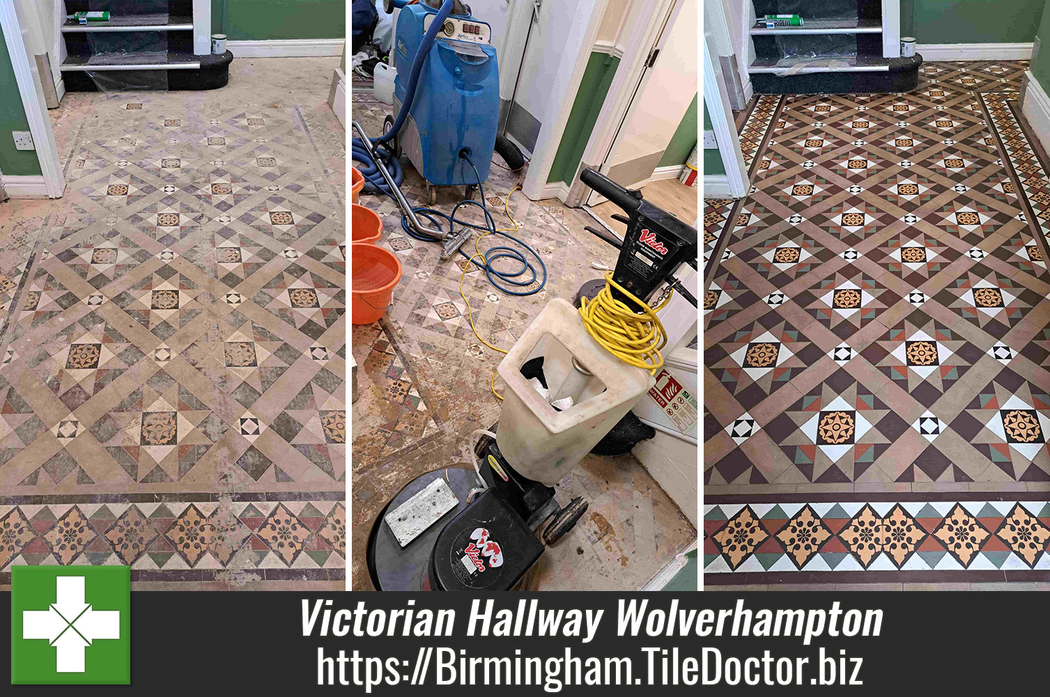 Countering the Efflorescence with Tile Doctor Grout Clean-up in Wolverhampton Birmingham