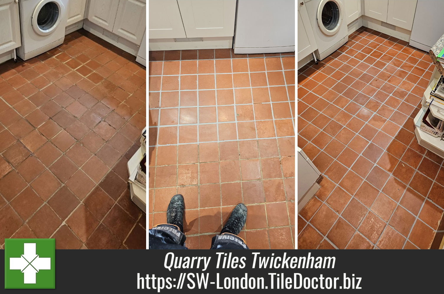 Restoring the Appearance of White Grout with a Tile Doctor Grout Colourant in Twickenham West London