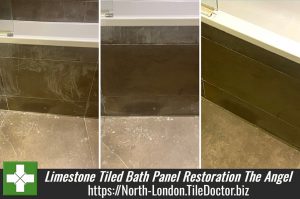 Acid Etched Limestone Tiled Bath Panel Restoration The Angel