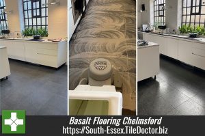 Basalt Tiled Kitchen Floor Cleaning Polishing Sealing Chelmsford