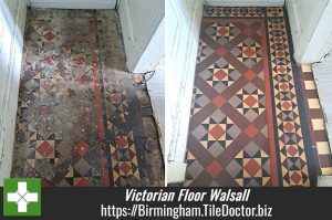 Victorian Tiled Floor Restoration Walsall
