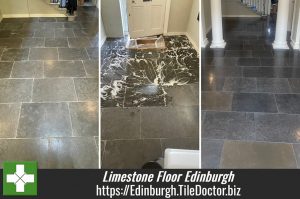 Limestone Hallway Floor Polishing Edinburgh
