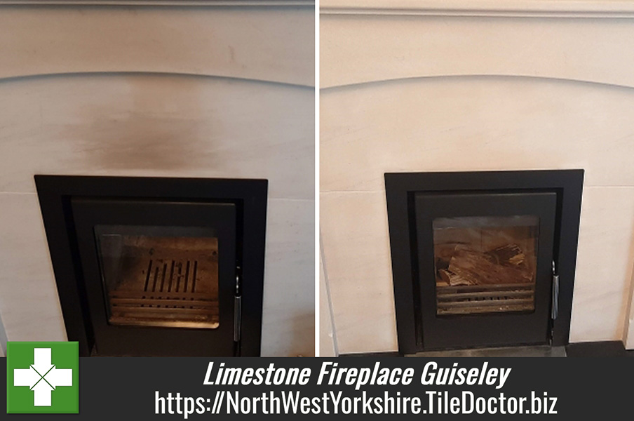 Soot-Stained Limestone Fireplace Renovation Guiseley Yeadon