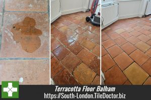 Terracotta Tiled Kitchen Floor Renovation Balham