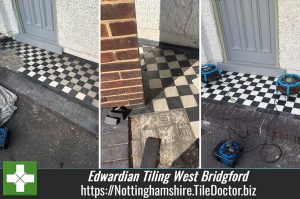 Edwardian Chequered Porch Tiling Restoration West Bridgford