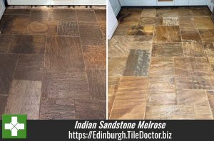 Indian Sandstone Kitchen Floor Renovation Melrose