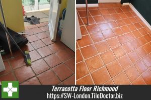 Terracotta Tiled Utility Floor Renovation Richmond-upon-Thames