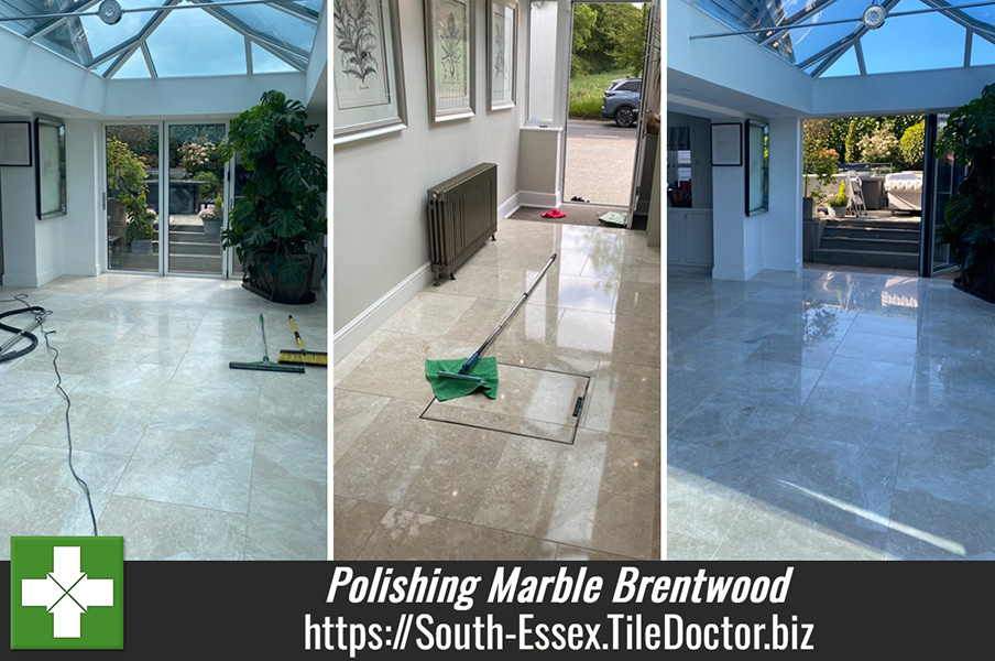 Marble Tiled Floor Polishing Brentwood