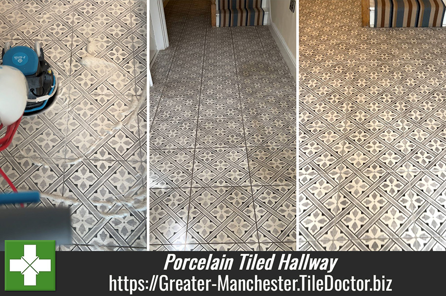 Grey Porcelain Tiled Hallway Floor Renovation Sale