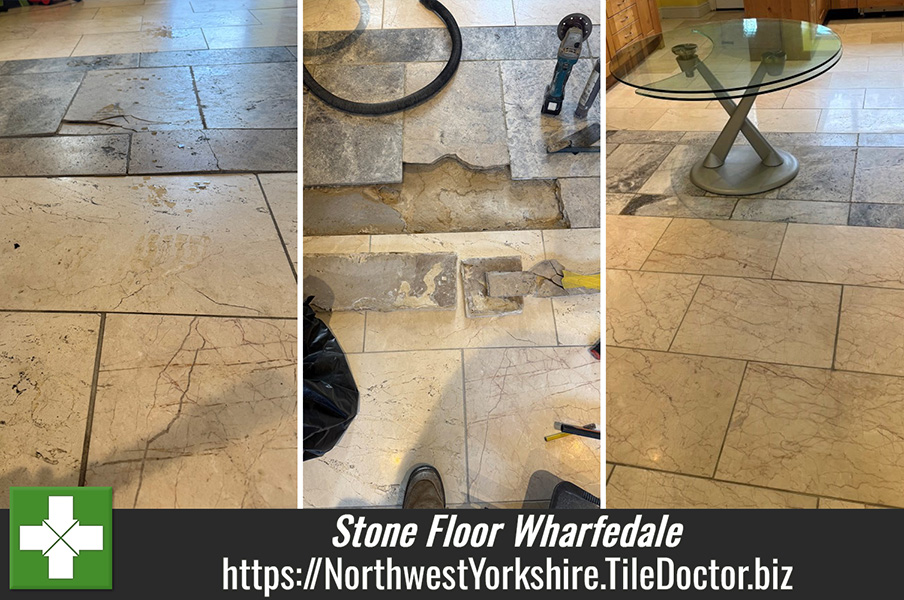Limestone Floor Restoration Burley in Wharfedale