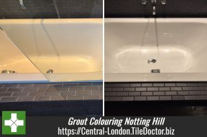 Bathroom Metro Tile Grout Renovation Notting Hill
