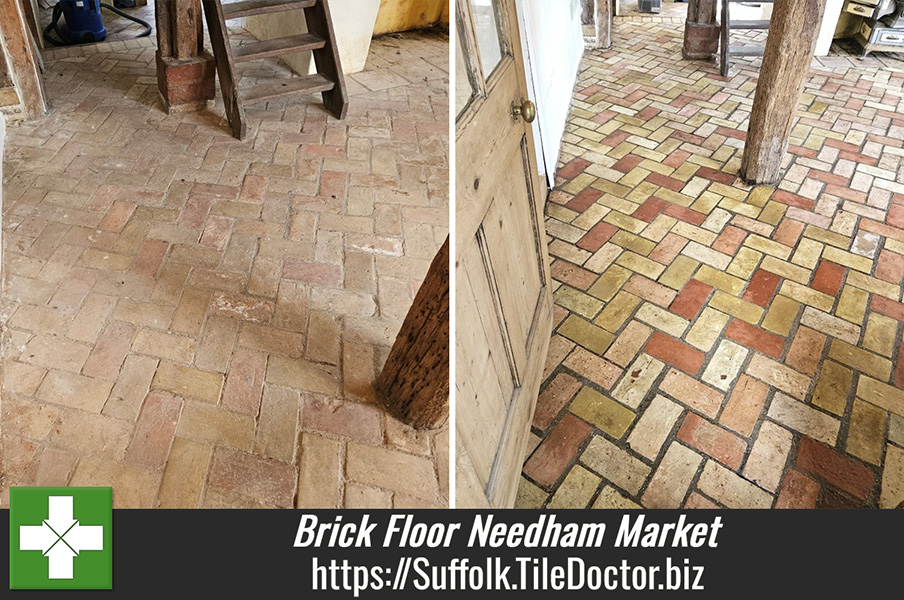 Flood Damaged Brick Floor Renovation Needham Market