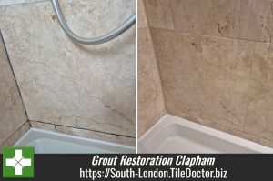 Shower Tile Grout Restoration Clapham London