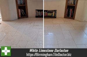 White Limestone Floor Renovation Darlaston