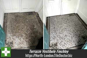 Communal Terrazzo Vestibule Floor Renovation Finchley N1