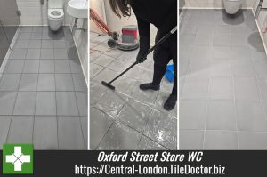 Porcelain Floor Tile and Grout Renovation Oxford Street London W1